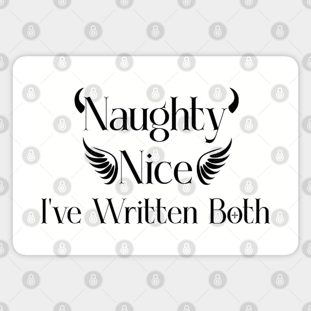 Naughty & Nice Writer Magnet by H. R. Sinclair